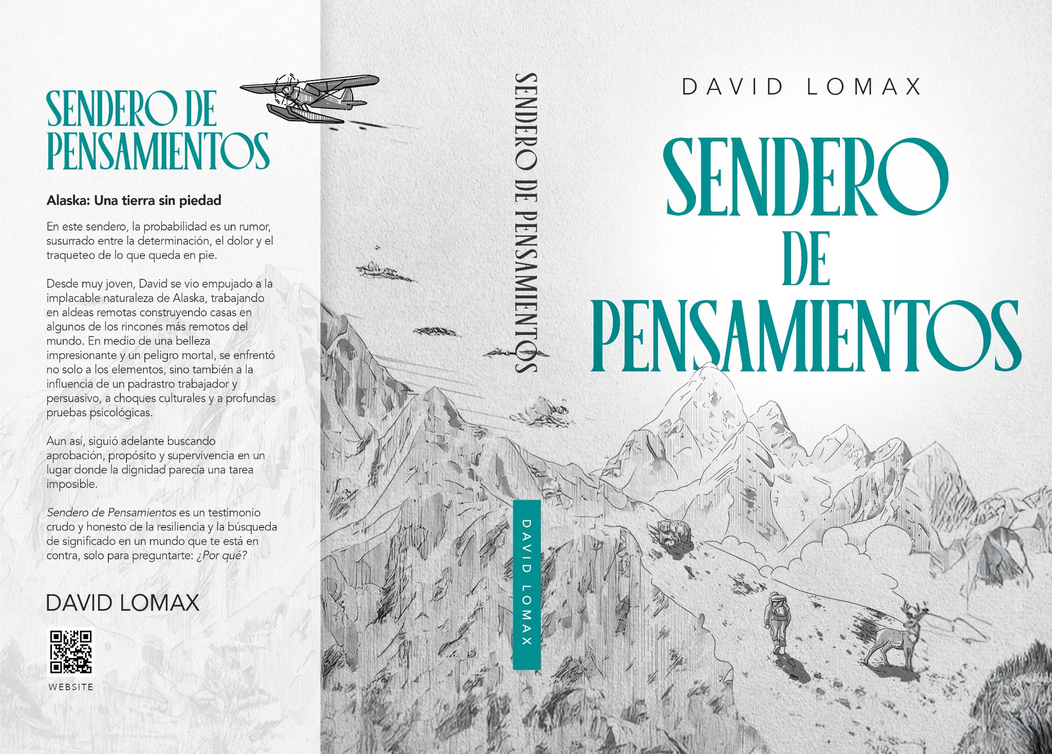 Sendero de Pensamientos — portada oficial de la edición en español de Trail of Thoughts por David Lomax